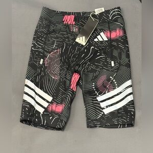 ADIDAS BREAK THE NORM CLIMACOOL BIKER TIGHTS for Men Black with Graphic Accents